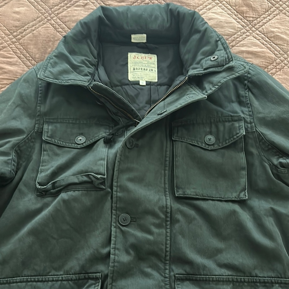 J. Crew Green Military Field Jacket